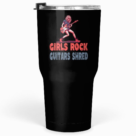 Gilrs Rock Guitar Shrek Tumblers 30 Oz
