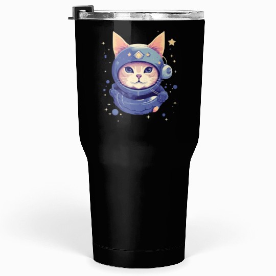 cat in space Tumblers 30 Oz