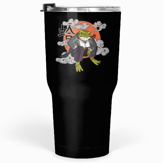 Japanese frog in Yakuza gangster costume Tumblers 30 Oz