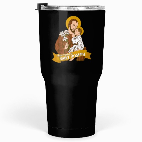 Consecration to St Joseph and Child Jesus Catholic Tumblers 30 Oz
