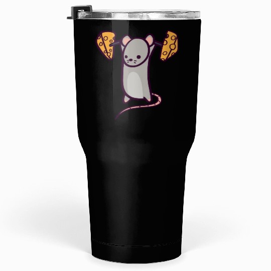 Cute Gym Rat Military Overhead Press Tumblers 30 Oz