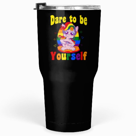 Dare to be Gaymer Lesbian Girl Gamer gift Tumblers 30 Oz