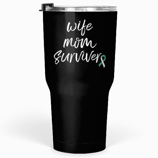 Cervical Cancer Awareness Products Ribbon Survivor Tumblers 30 Oz