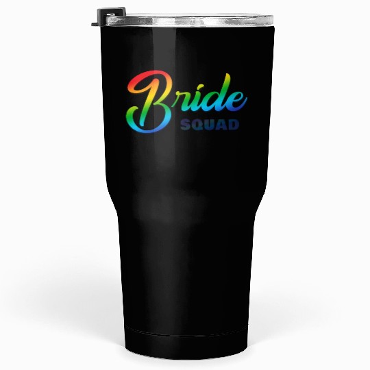 Bride Squad Rainbow Tumblers 30 Oz