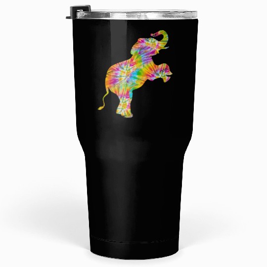 Tie Dye Elephant Lover Tumblers 30 Oz