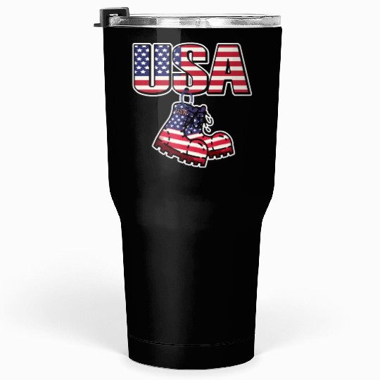 God bless America the land of the free Tumblers 30 Oz