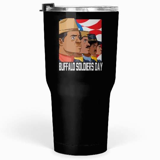 National Buffalo Soldiers Day July 28Th Patriotic Tumblers 30 Oz
