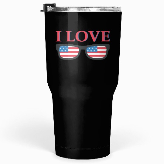 I Love America Tumblers 30 Oz