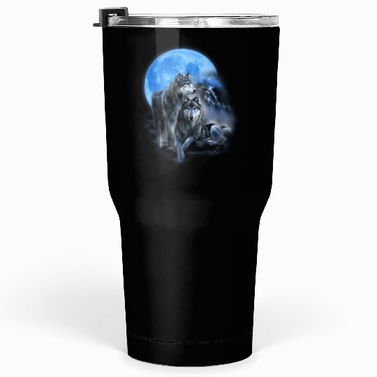 The Mountain Men'S Wolfs Lookout Native American Tumblers 30 Oz