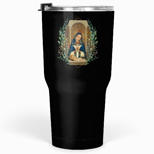 Our Lady Of Altagracia Virgen De Dominicana Tumblers 30 Oz