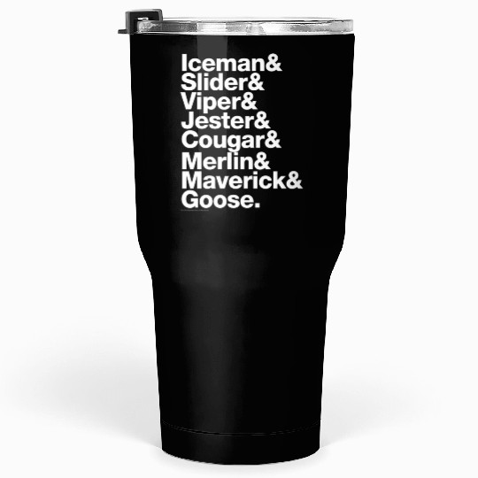 Top Gun Pilot Names Tumblers 30 Oz