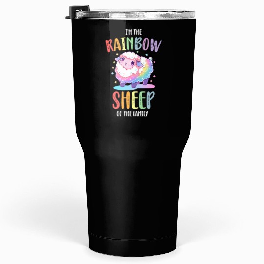 Rainbow Sheep LGBTQ Transgender Pride Community Tumblers 30 Oz