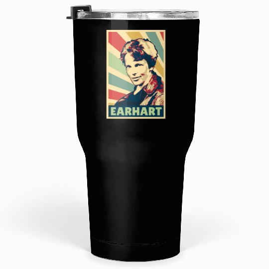 Amelia Earhart Vintage Colors Tumblers 30 Oz
