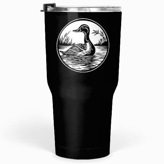 Duck Bird Nature Pond Tumblers 30 Oz