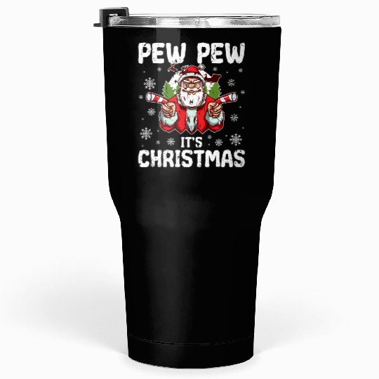 Pew It'S Santa Tumblers 30 Oz