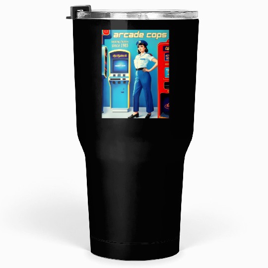 Funny Witty Retro Gaming 80s Arcade Gamer Humor Tumblers 30 Oz