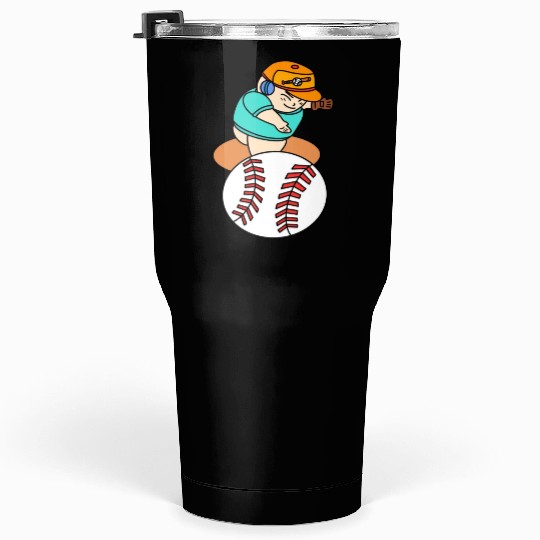 Cute Chibi Baseball Pitcher Tumblers 30 Oz
