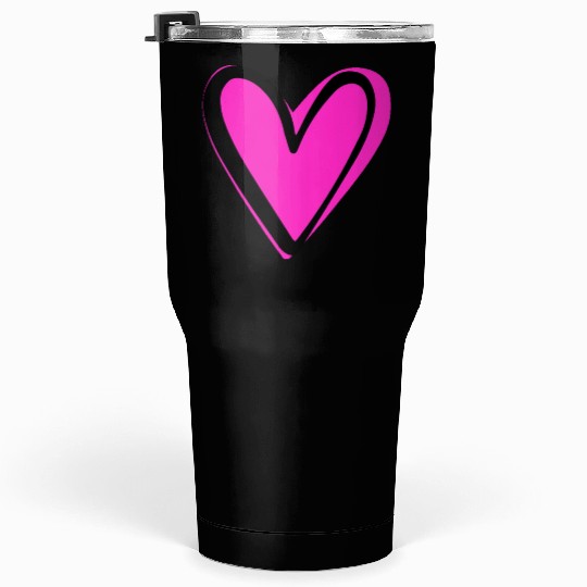 Pink Heart nature Tumblers 30 Oz