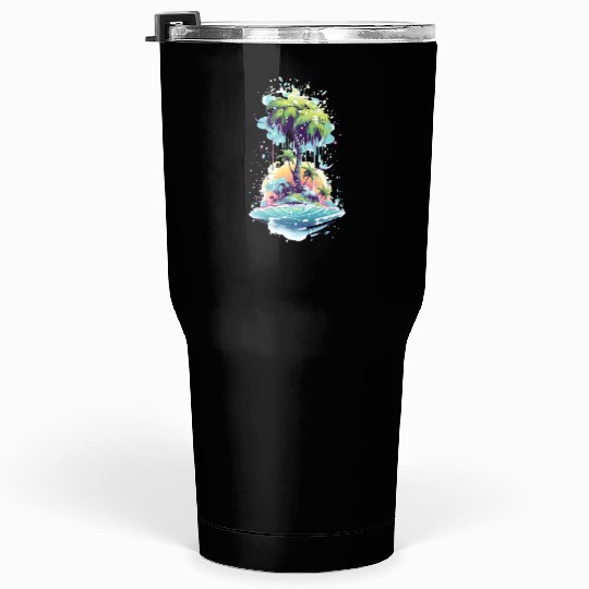 tropical time Tumblers 30 Oz