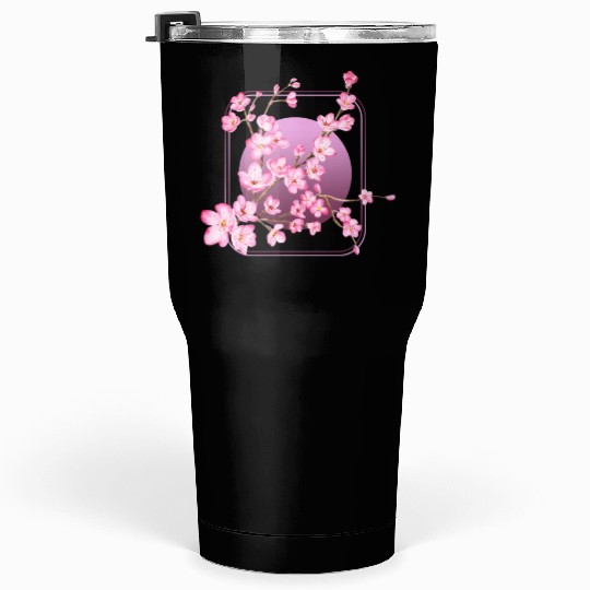 Cherry Blossom Tumblers 30 Oz, Pink Sakura Kawaii