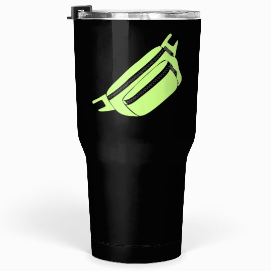Lime Green Fanny Pack Illustration Tumblers 30 Oz
