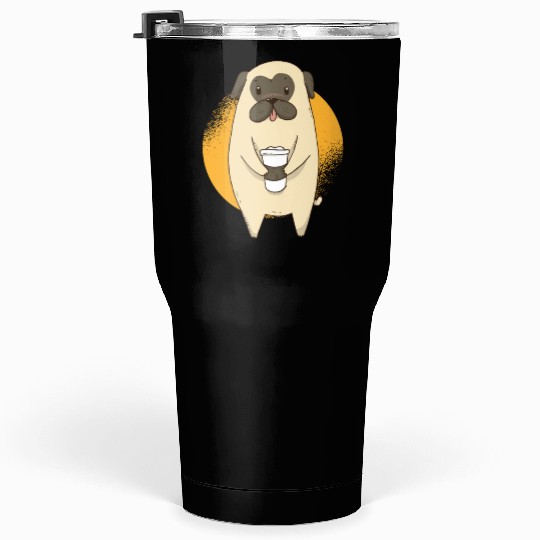 Pug Coffee Tumblers 30 Oz
