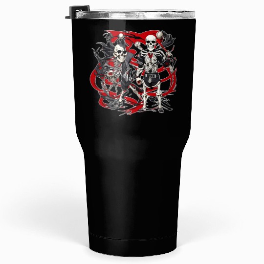 skull biker Tumblers 30 Oz