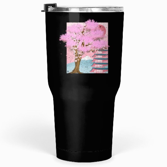 Japan aesthetics sakura tree gift cherry blossom Tumblers 30 Oz