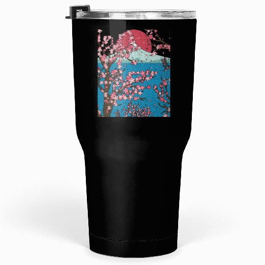 Japan cherry blossom gift sunset sakura Tumblers 30 Oz