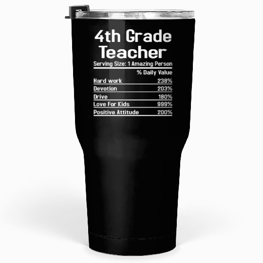 4th Grade Teacher Tumblers 30 Oz