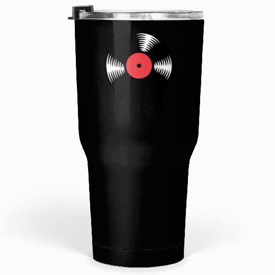Melting vinyl disc. Tumblers 30 Oz