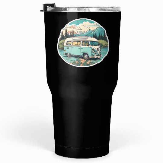 Classic Camper Van Tumblers 30 Oz