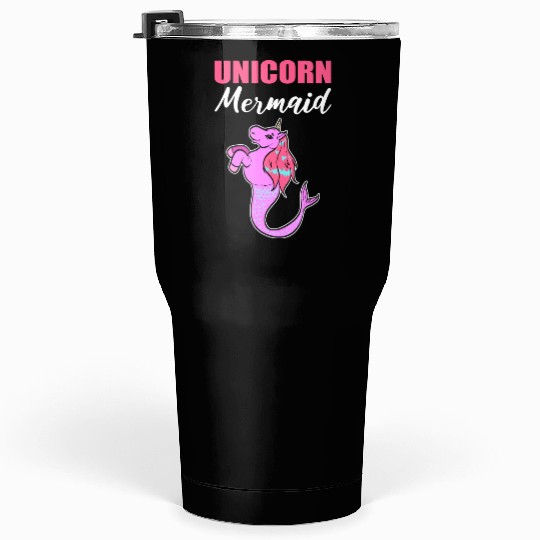 Unicorn Mermaid Surfing Instructor Or Coach Gift Tumblers 30 Oz