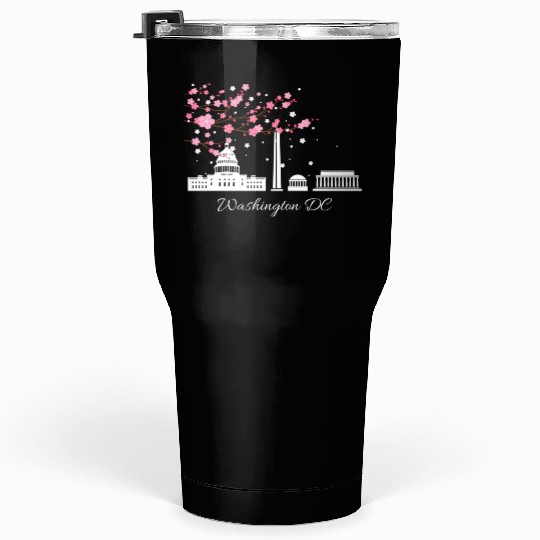 Washington Dc Monuments Memorials Cherry Blossoms Tumblers 30 Oz