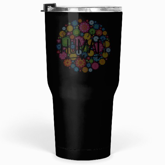 Be A Nice Human: Embrace Peace & Love Tumblers 30 Oz