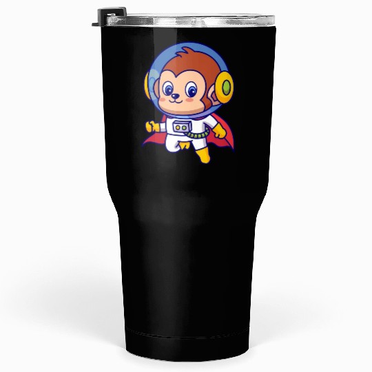 Superhero Monkey Astronaut Tumblers 30 Oz