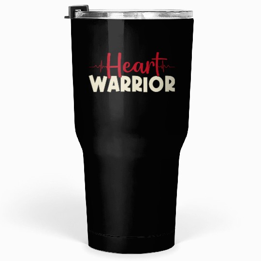 Heart Warrior Tumblers 30 Oz-Heart Surgery Gift-Survivor