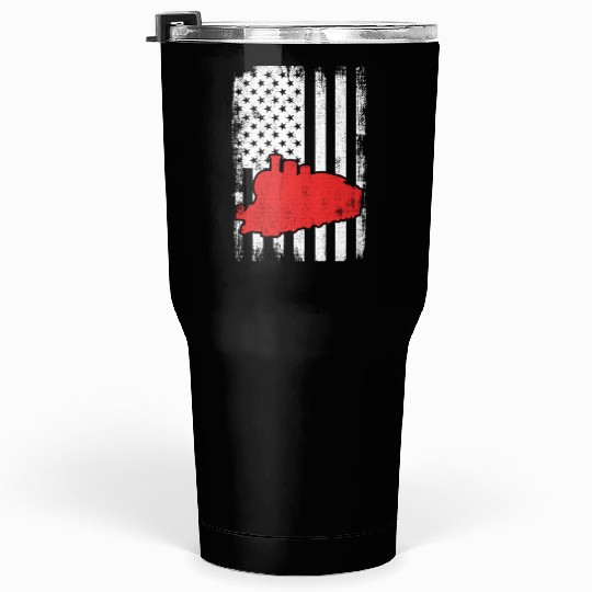 US Patriotic Railroader Tumblers 30 Oz
