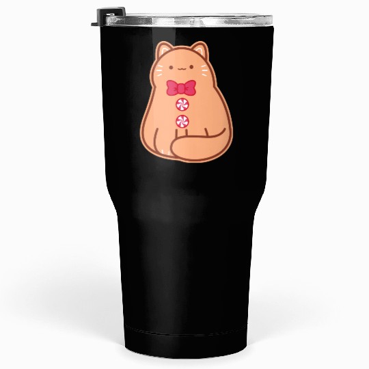 Gingerbread Cat Tumblers 30 Oz