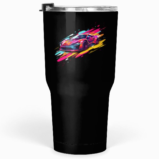 Luxury Car Racer Sport Lover Supercar Turbo Tumblers 30 Oz