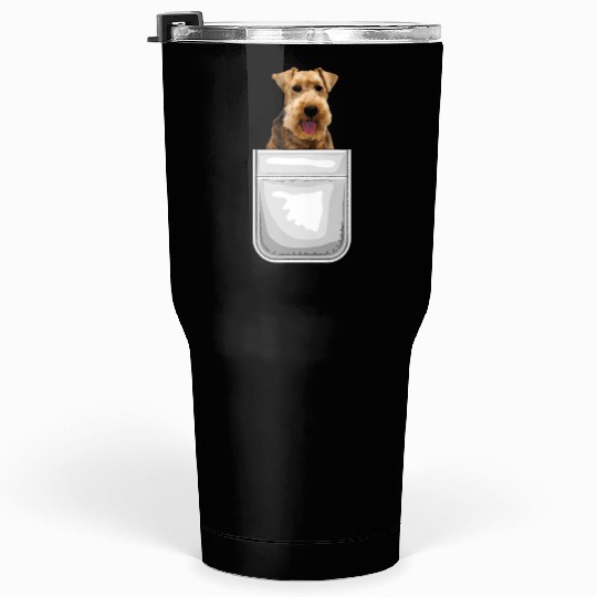 Welsh Terrier Puppy Dog In Your Pocket Tumblers 30 Oz