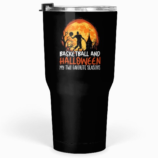 Basketball Halloween Trick Or Treat Spooky Baller Tumblers 30 Oz