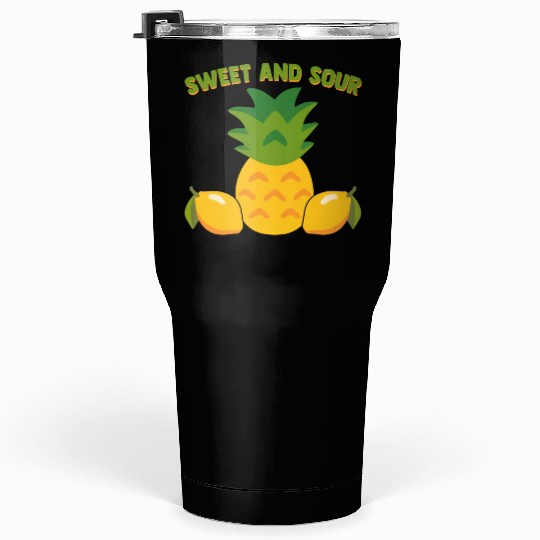 Pineapple And Lemon Vibes For Sweet And Sour Tumblers 30 Oz
