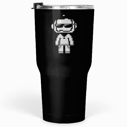 pixel robot Tumblers 30 Oz