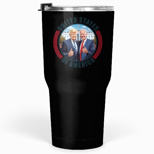 President USA Donald Trump Joe Biden Tumblers 30 Oz