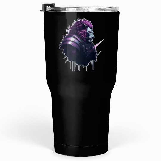 Space Lion bust Tumblers 30 Oz