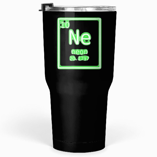 Neon Element Green Periodic Table Chemistry Nerd Tumblers 30 Oz