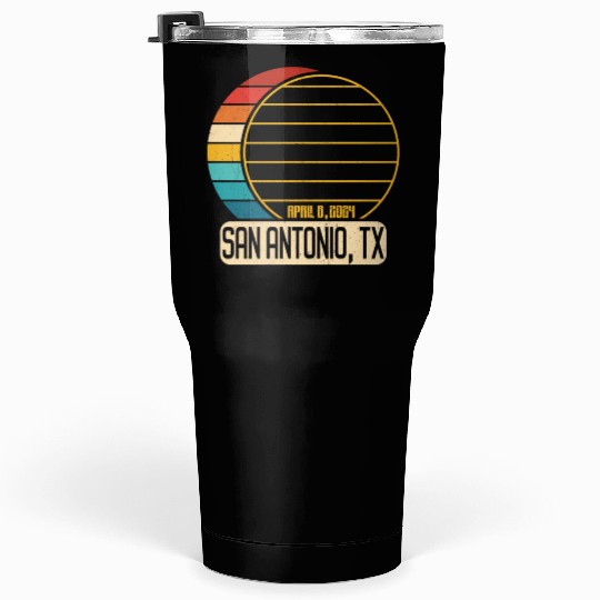 Total Solar Eclipse Texas San Antonio EclipseSan A Tumblers 30 Oz