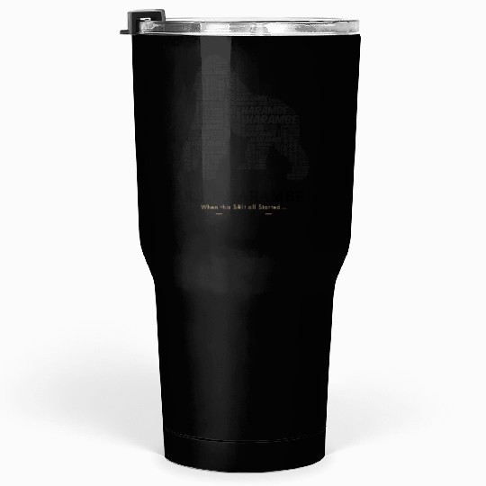 R.I.P Harambe Tumblers 30 Oz