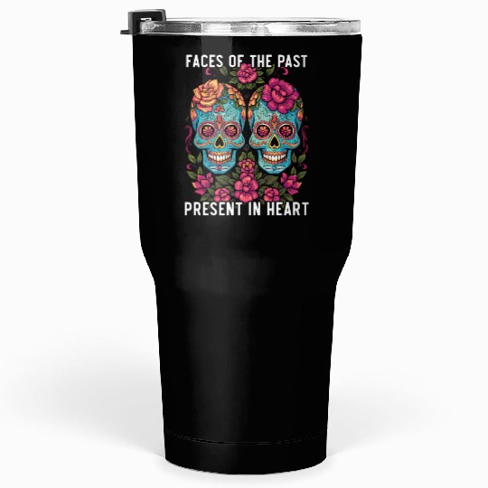 Dia De Los Muertos Sugar Skull Mexican Holiday Tumblers 30 Oz